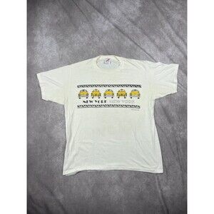Vintage 80s New York Taxi Tshirt Size 2XL